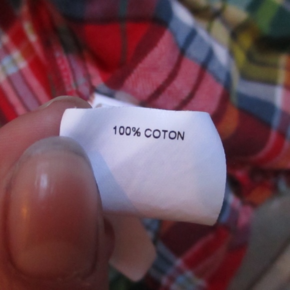 Joe Fresh Plaid Button Down Shirt Long-sleeve Baby Boy Size 3-6 months - Picture 3 of 5